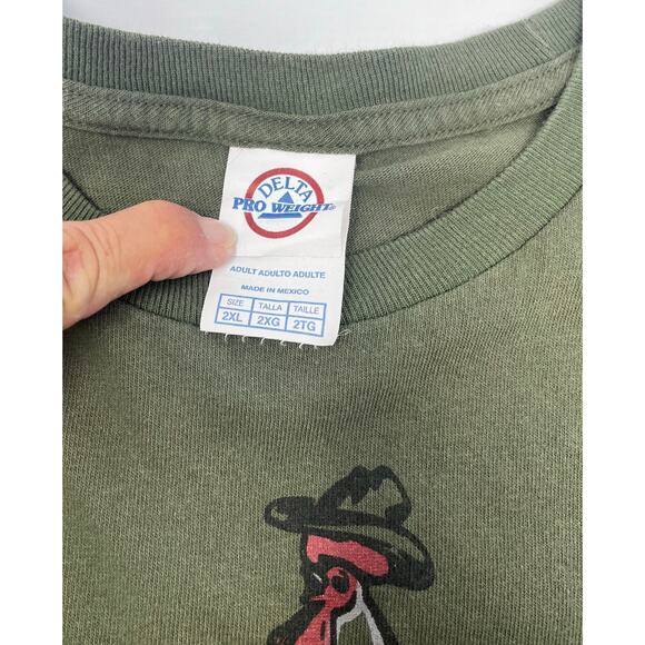 Rooster on Horse Free Range T-shirt size 2XL Pre-Owned in good conditio - Picture 5 of 6